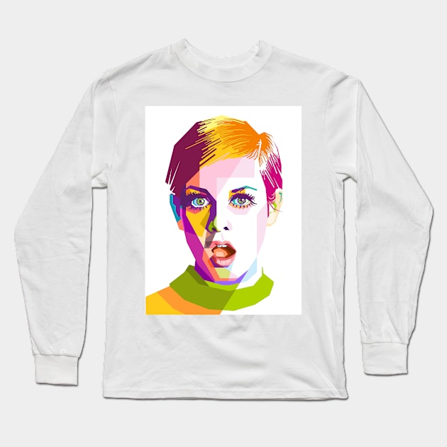 Cute Girl Long Sleeve T-Shirt by lots of artWork